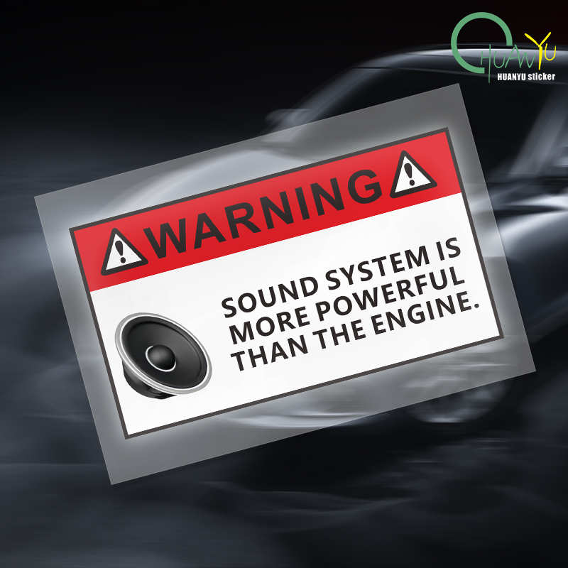 Riding Gear - for Funny Sound System Warning Sticker
