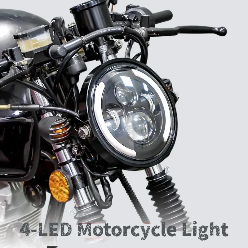 50W 7Inch 17.78cm LED Angel Ey - Universal Motorcycle Led Headlight Projector 评论和价格