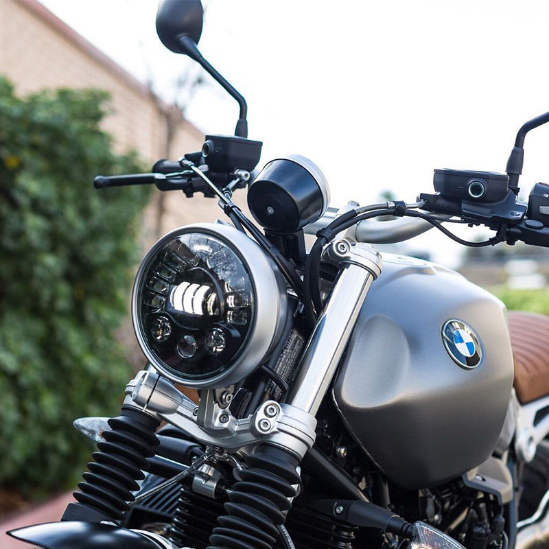 7inch Adaptive Round Motorcycl - Universal Motorcycle Led Headlight Projector 评论和价格