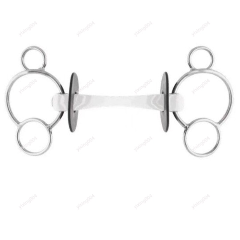 Large Ring Horse Bit Soft Rubb - Riding Gear 评论和价格